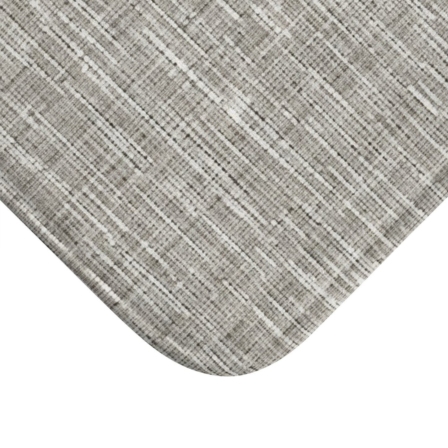 Silver Grey: Denim-Inspired, Contemporary Fabric Design - Bath Mat