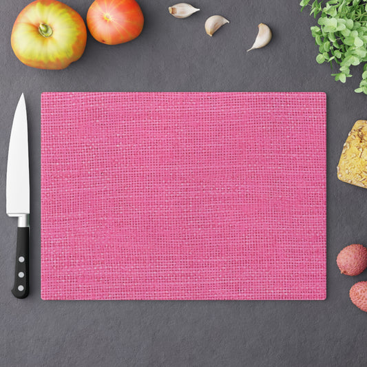 Doll-Like Pink Denim Designer Fabric Style - Cutting Board