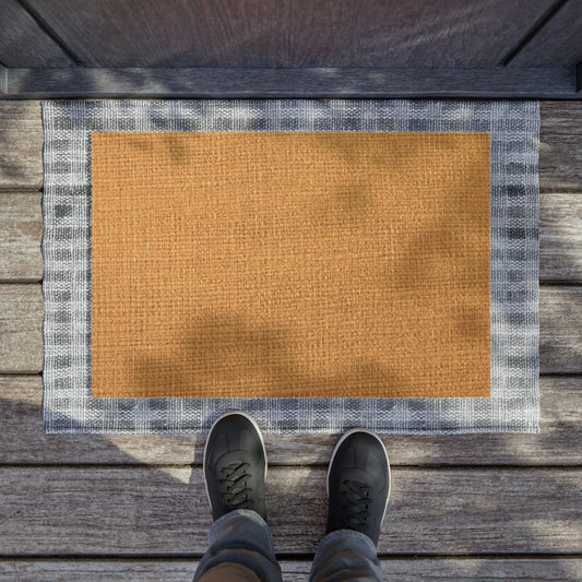 Golden Brown Yellow Classic Style Door Coir Mat - Grade A Tufted Coir Coconut Fiber