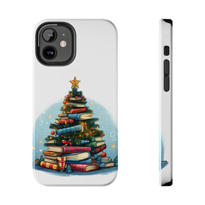 Book Lover Christmas Tree, Gift For Readers - Tough Phone Cases