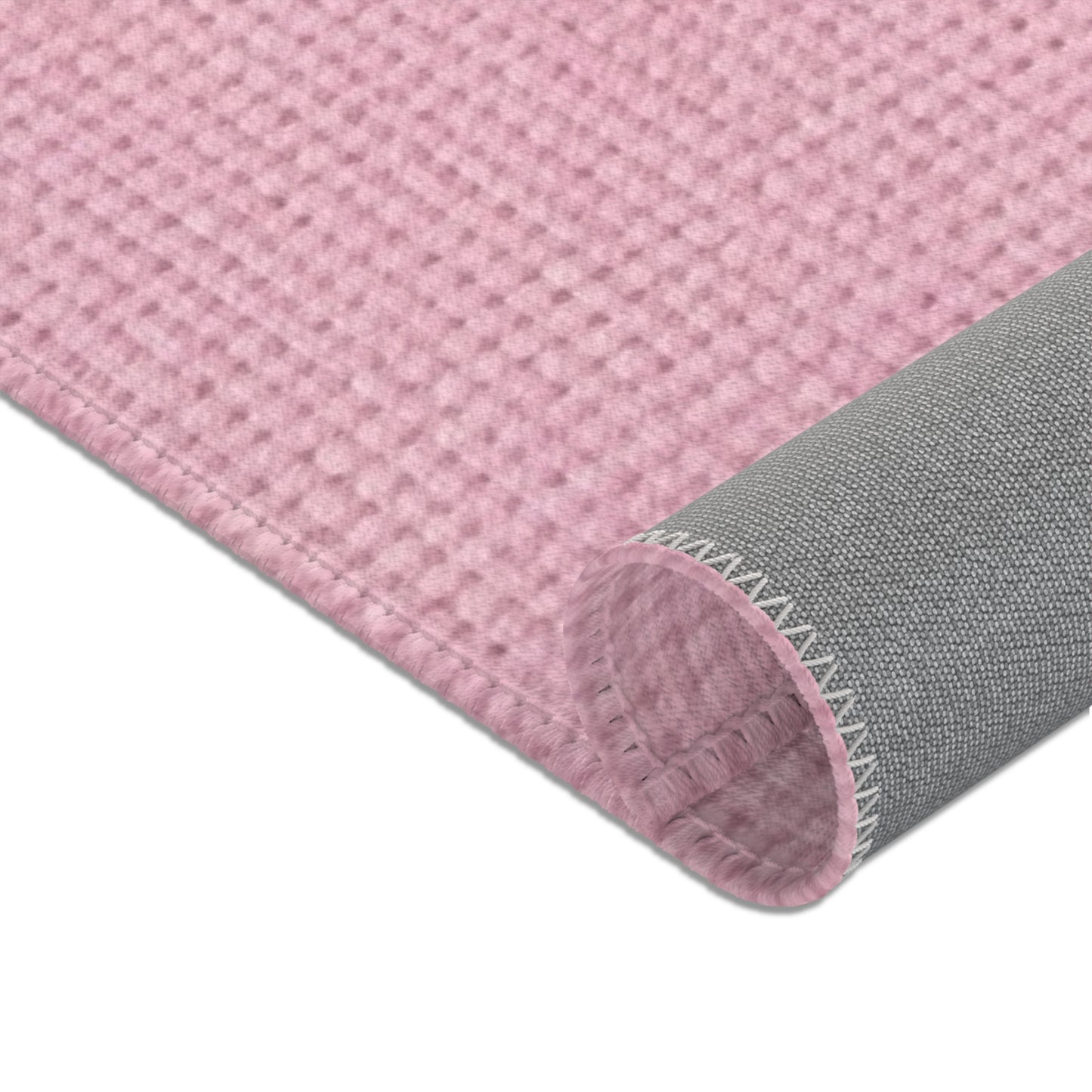 Blushing Garment Dye Pink: Denim-Inspired, Soft-Toned Fabric - Area Rugs