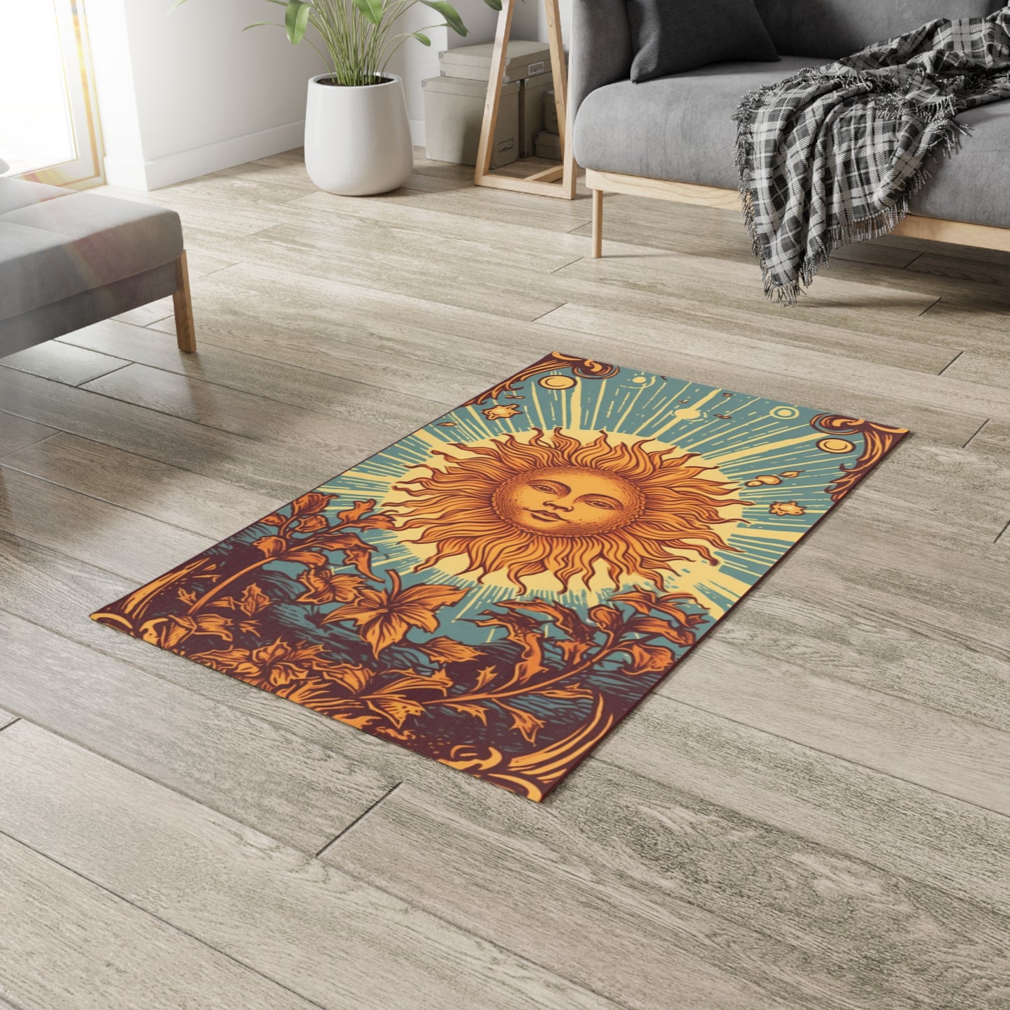 Sun Tarot Card Symbol of Growth, Life, and Radiance - Dobby Rug