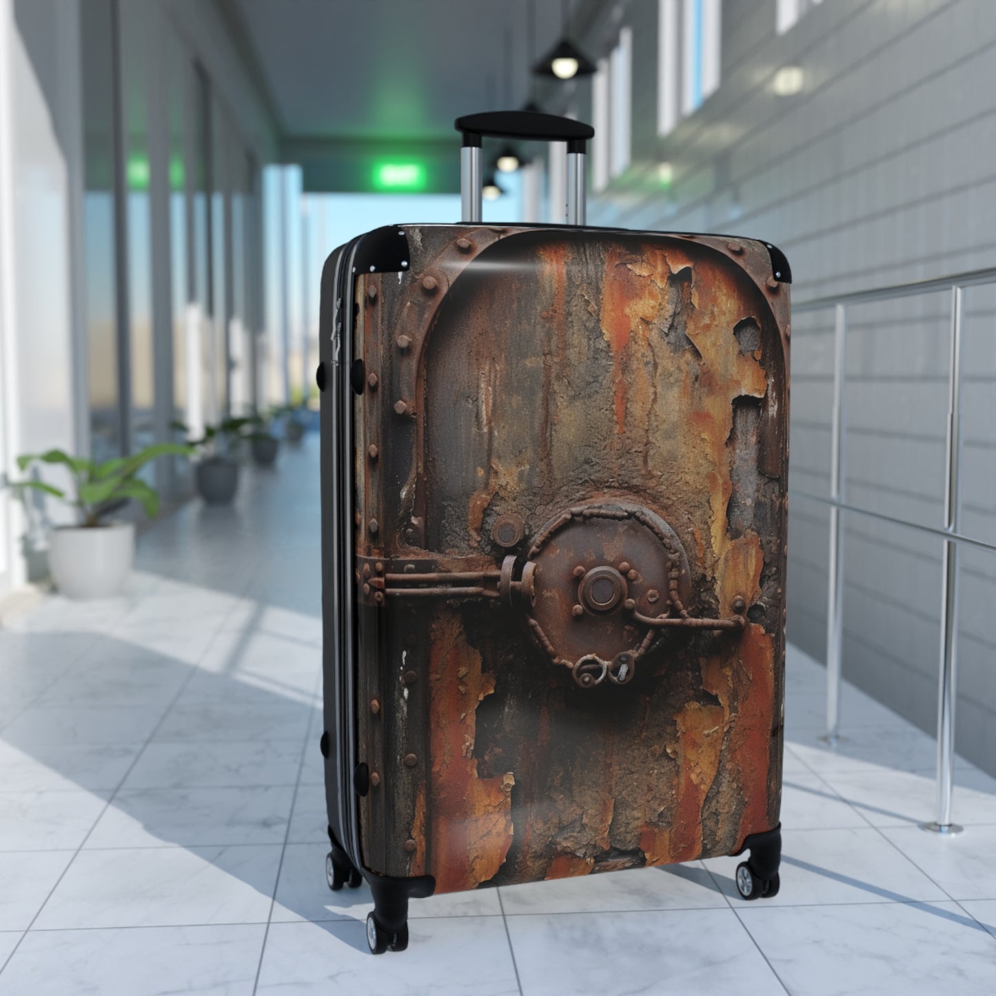 Steampunk Rusted Heavy Metal Door - Suitcase