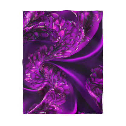 Purple Silk, Microfiber Duvet Cover