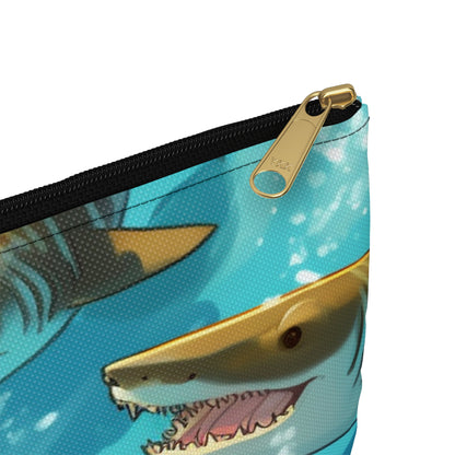 Tiger Shark: Ocean Marine Wildlife - Underwater - Accessory Pouch