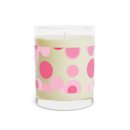 Dot Glass Pink Scented Candle - Full Glass, 11oz