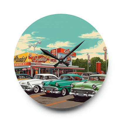 Classic Car Acrylic Wall Clock