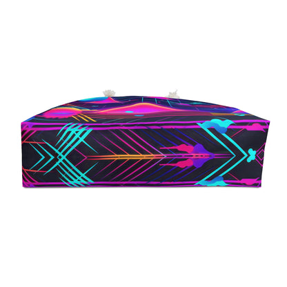 80s Synthwave Retro-Futuristic Inspired Pattern Design Weekender Bag