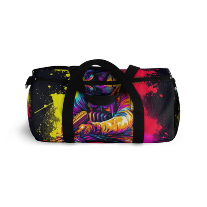 Paintball Action Sport: Player in Battle, Paint Splatter - Duffel Bag