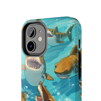 Tiger Shark: Ocean Marine Wildlife - Underwater - Tough Phone Cases