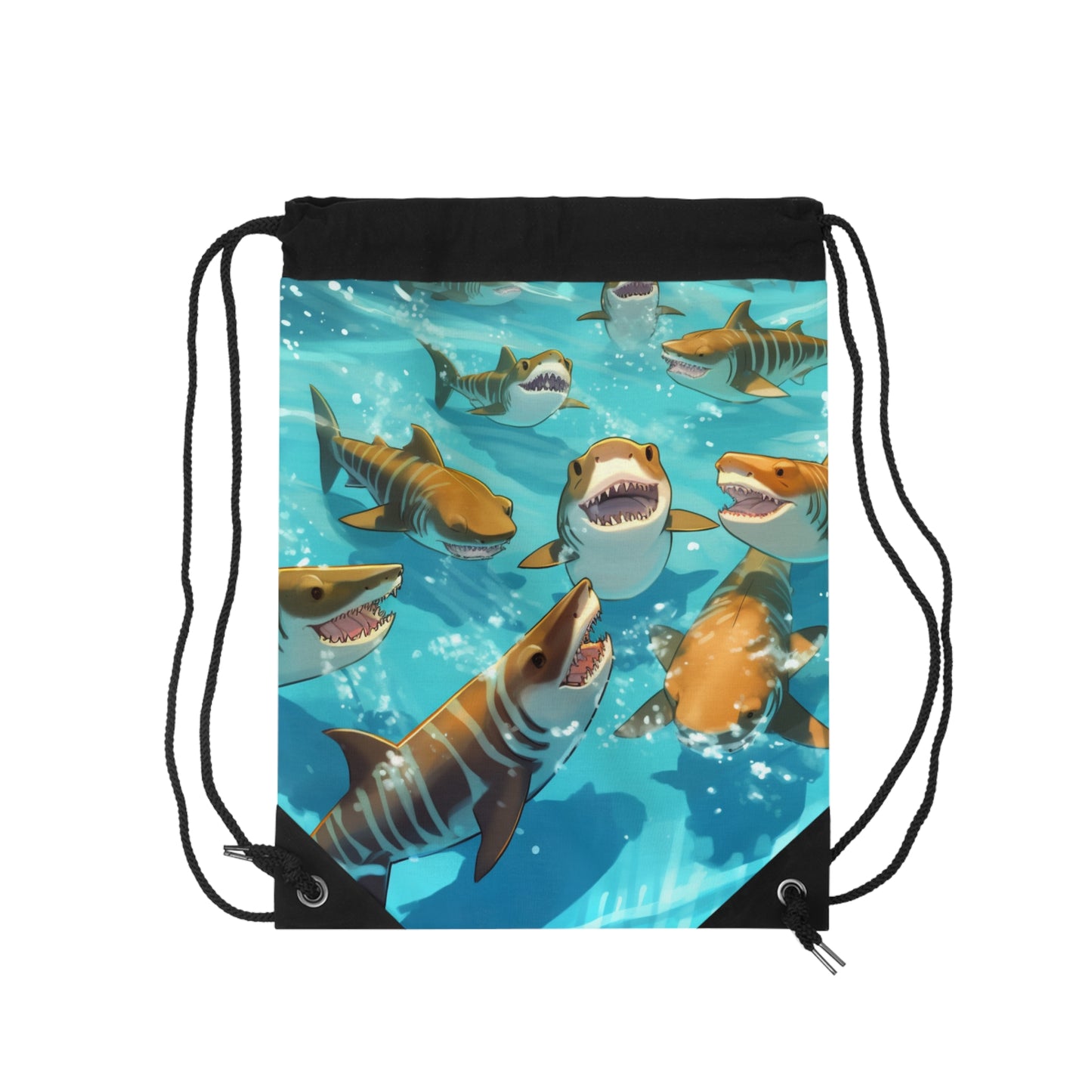 Tiger Shark: Ocean Marine Wildlife - Underwater - Drawstring Bag