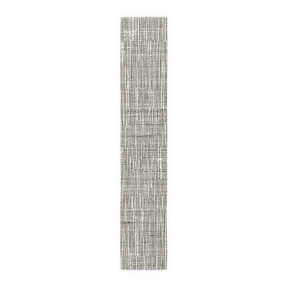 Silver Grey: Denim-Inspired, Contemporary Fabric Design - Table Runner (Cotton, Poly)