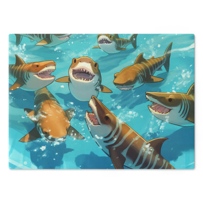 Tiger Shark: Ocean Marine Wildlife - Underwater - Cutting Board