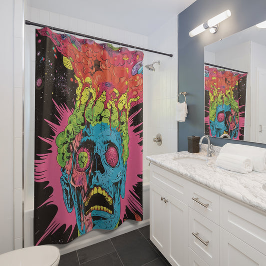 cosmic horror psychadelic, Shower Curtains