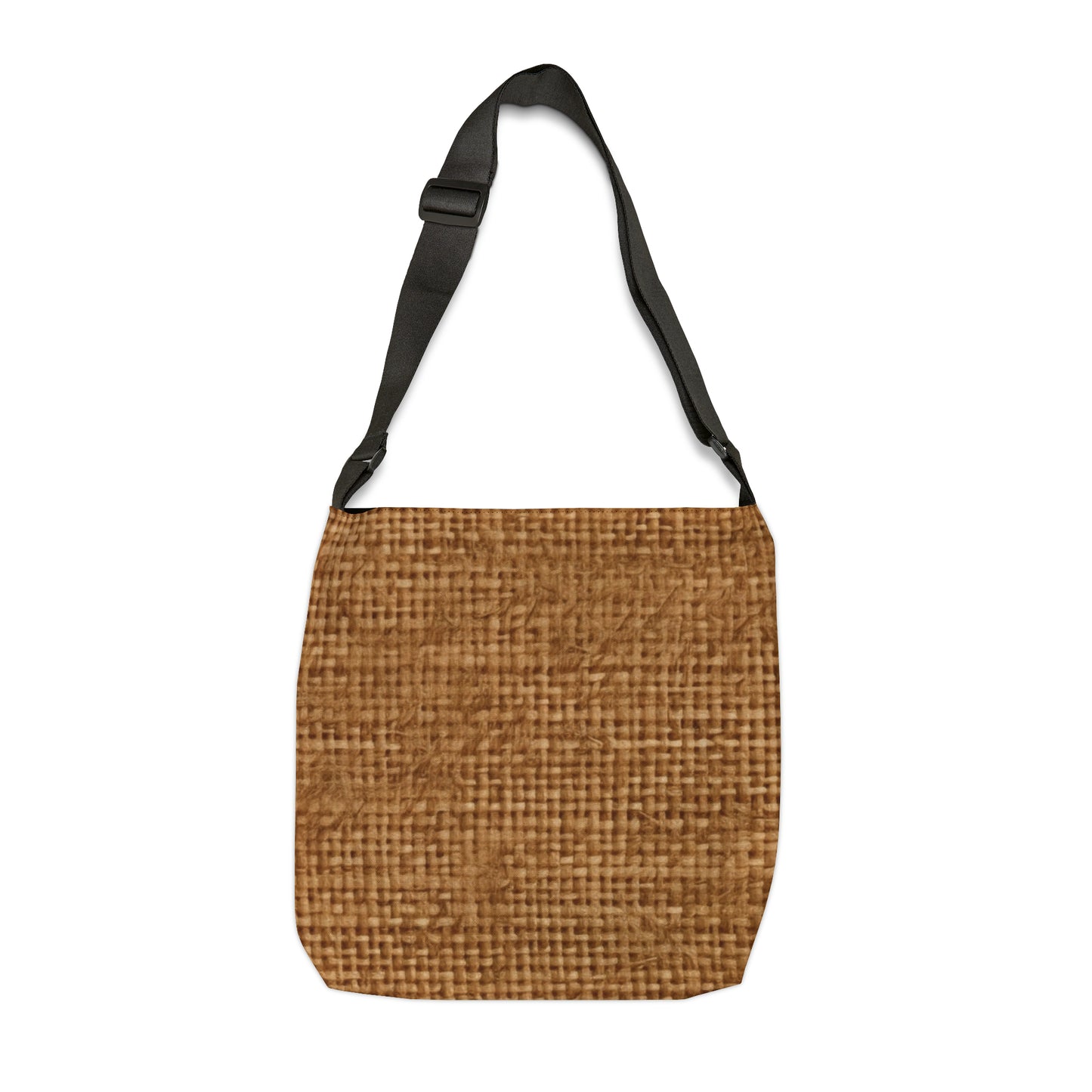 Brown Light Chocolate: Denim-Inspired Elegant Fabric - Adjustable Tote Bag (AOP)