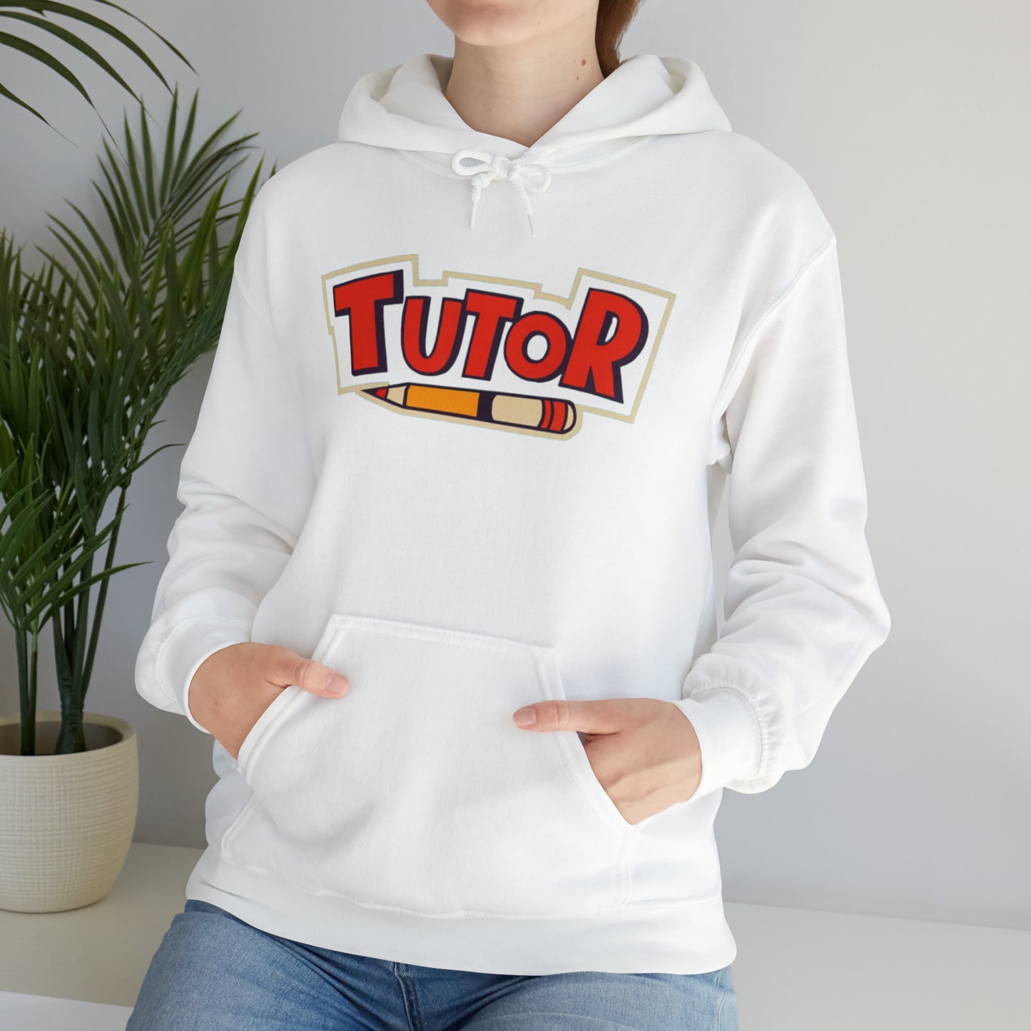 Letras dinámicas de tutor - Gráfico de lápiz educativo - Sudadera con capucha unisex Heavy Blend™