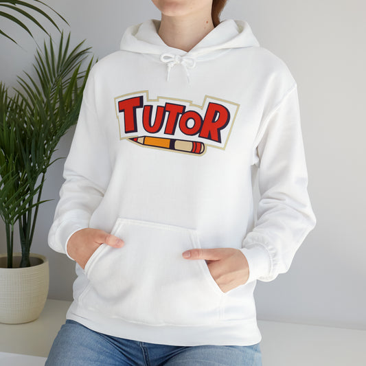 Dynamic Tutor Lettering - Educational Pencil Graphic - Unisex Heavy Blend™ Hooded Sweatshirt
