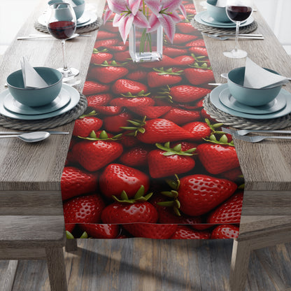 Strawberry Patch Picks: Home Decor and Gifts for the Ultimate Berry Fan - Table Runner (Cotton, Poly)