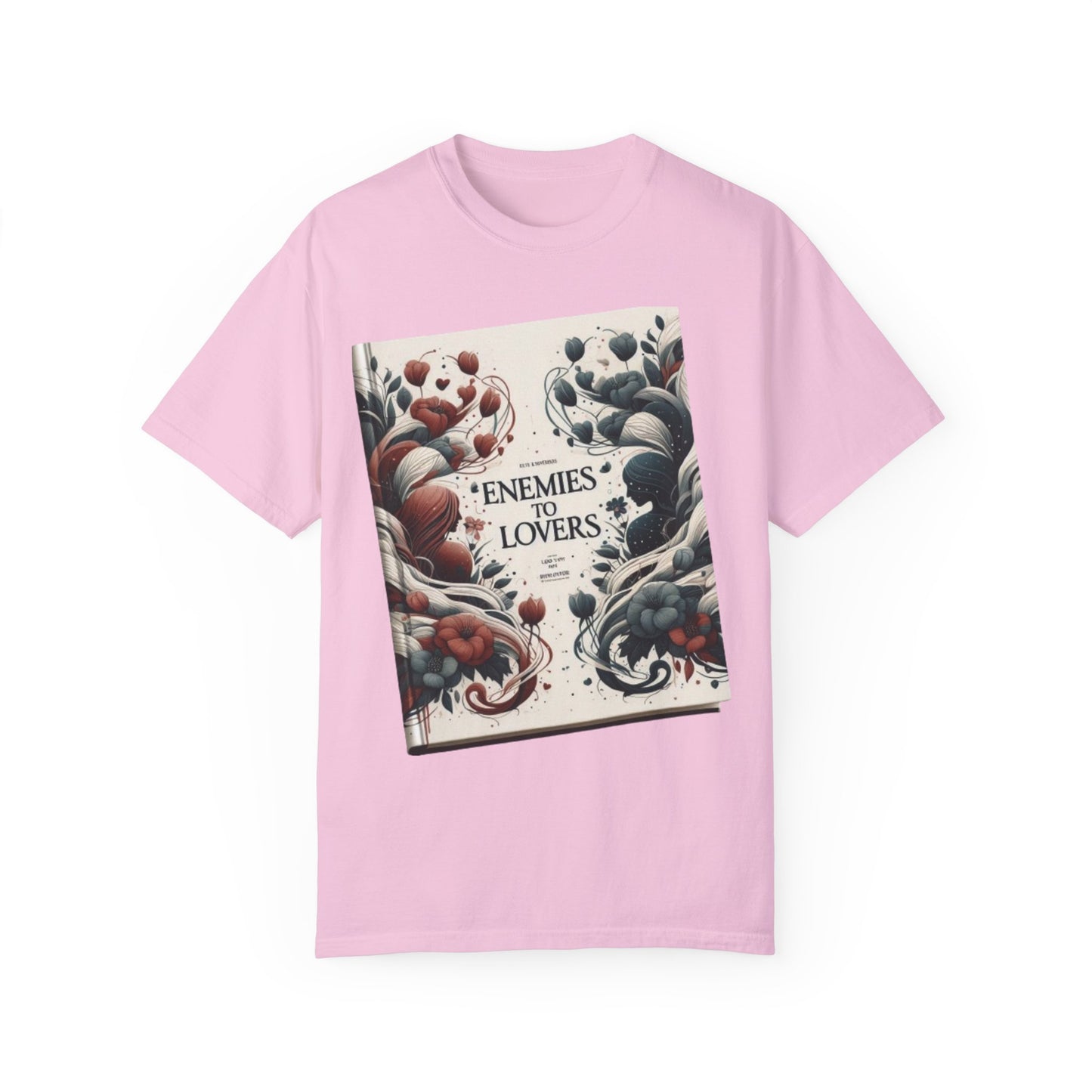 Enemies To Lovers Book, Fun Love Gift, Unisex Garment-Dyed T-shirt