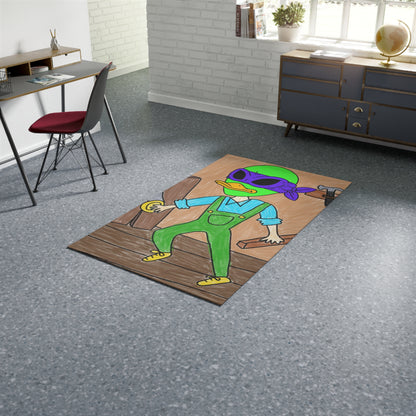 Carpenter Tool Craft Maker Hand Build Alien Work Visitor 751 Dobby Rug