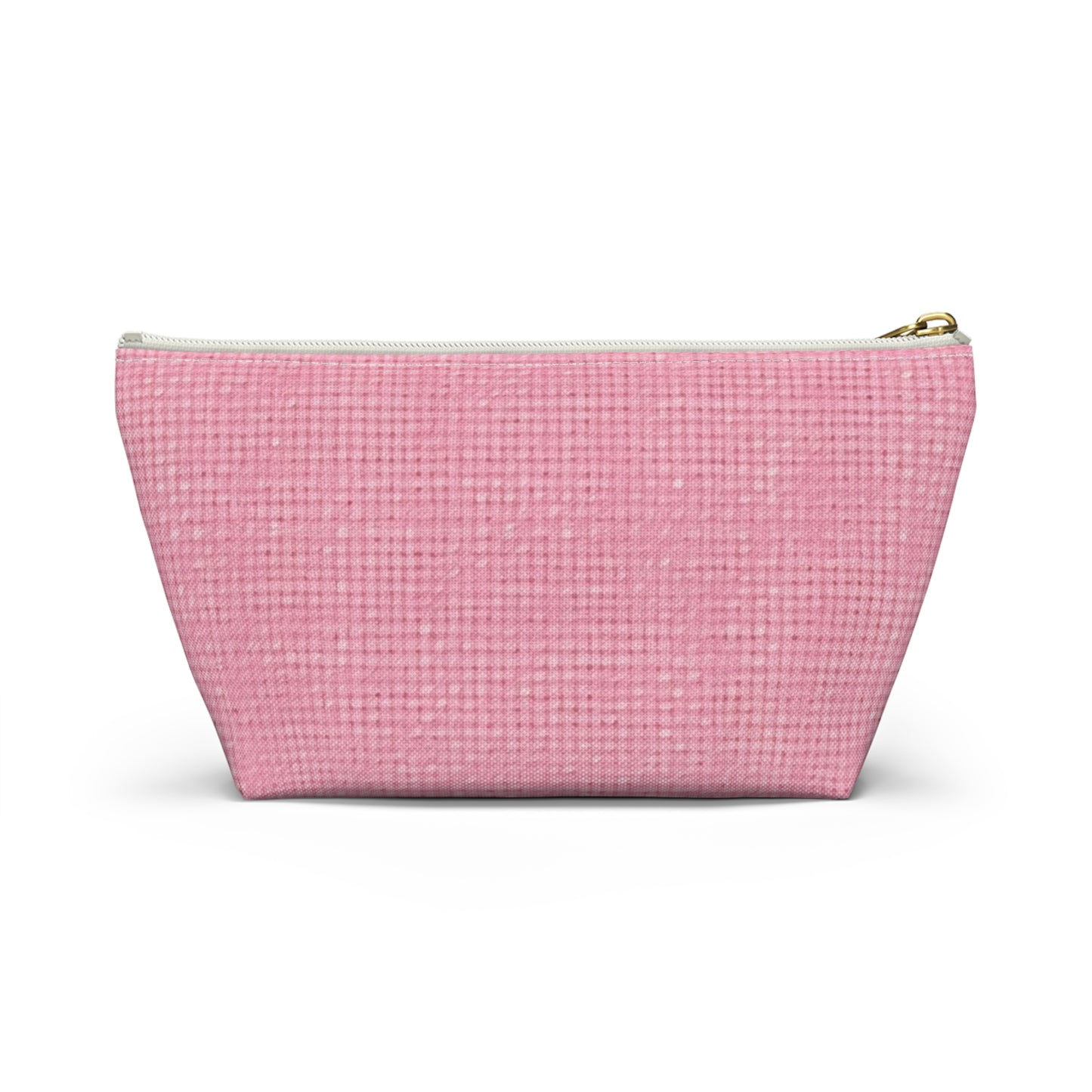 Pastel Rose Pink: Denim-Inspired, Refreshing Fabric Design - Accessory Pouch w T-bottom