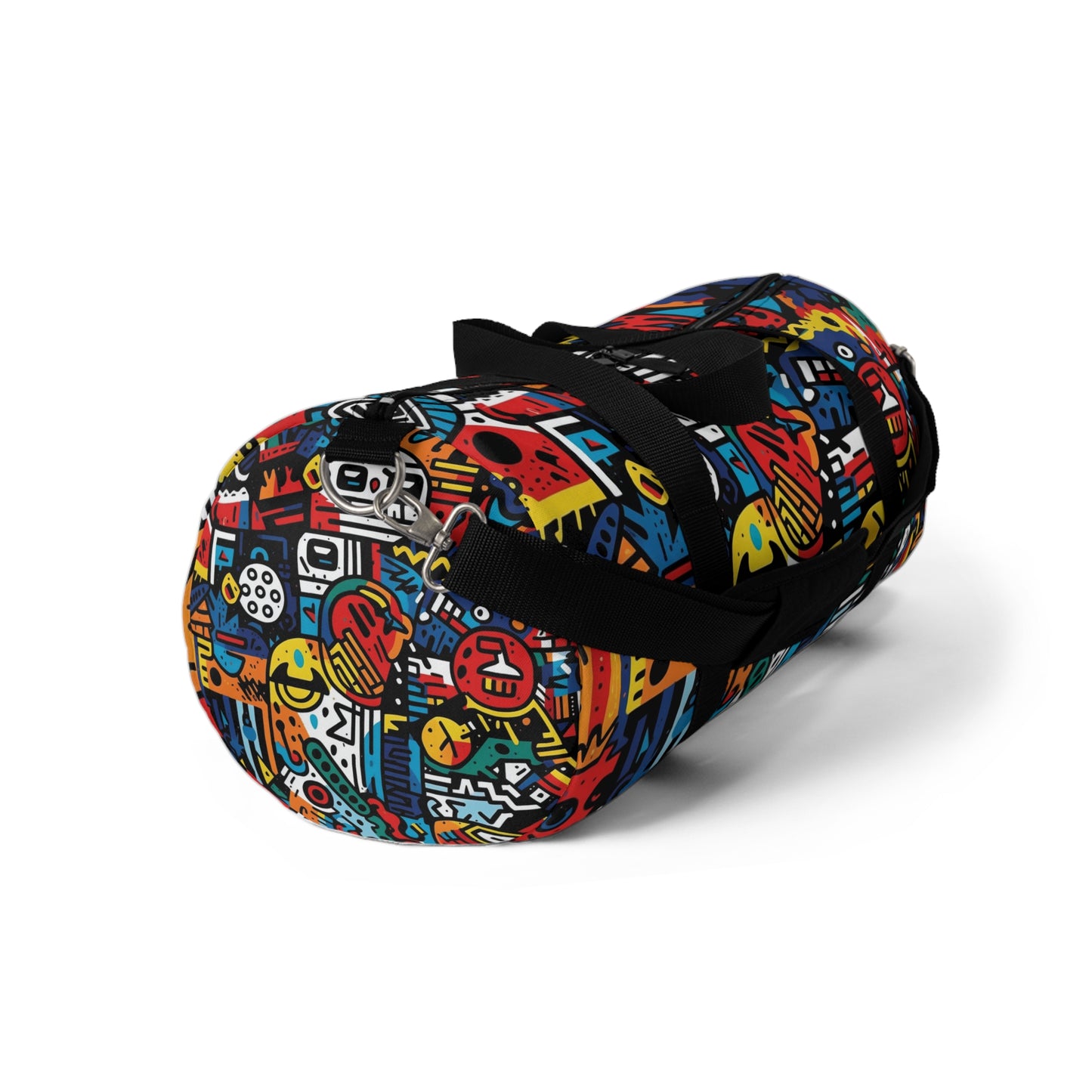 Street Art Inspired Bold Graffiti & Urban Motifs Design Duffel Bag