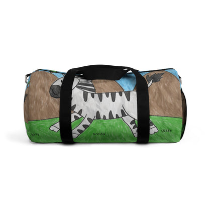 Zebra Graphic Hipster Zebra Animal Duffel Bag