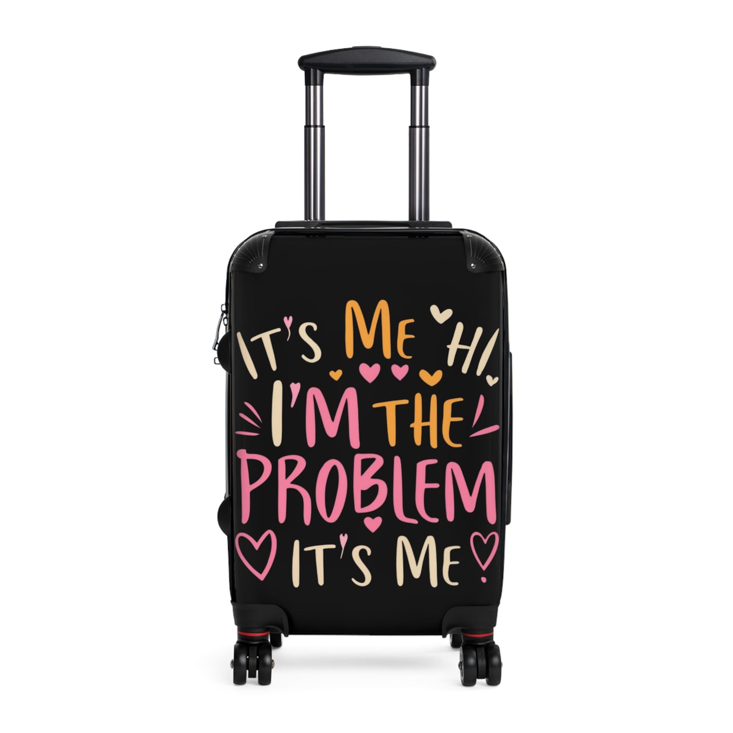 Its Me Hi Im The Problem Its Me - Retro Heart Valentine Gift - Suitcase