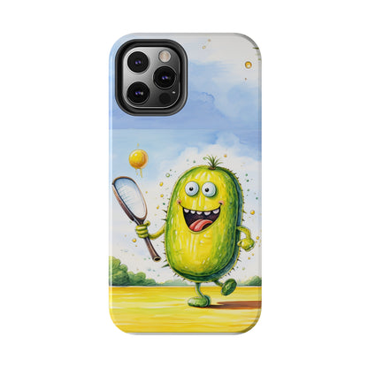 Pickleball Sport: Athletic Pickle Playing Game with Net and Paddle - Tough Phone Cases