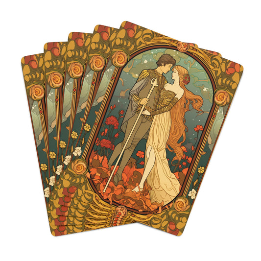 Lovers Tarot Card - Detailed Reading Symbolism, Full-Color Illustration - Poker Cards