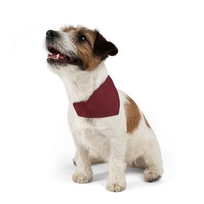 Seamless Texture - Maroon/Burgundy Denim-Inspired Fabric - Pet Bandana Collar