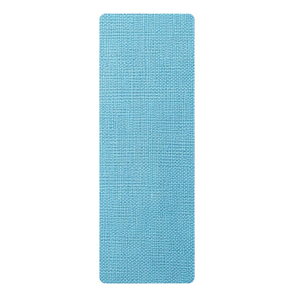 Bright Aqua Teal: tela de verano azul refrescante inspirada en la mezclilla - Estera de yoga de goma