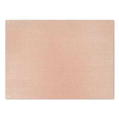 Soft Pink-Orange Peach: Denim-Inspired, Lush Fabric - Cutting Board