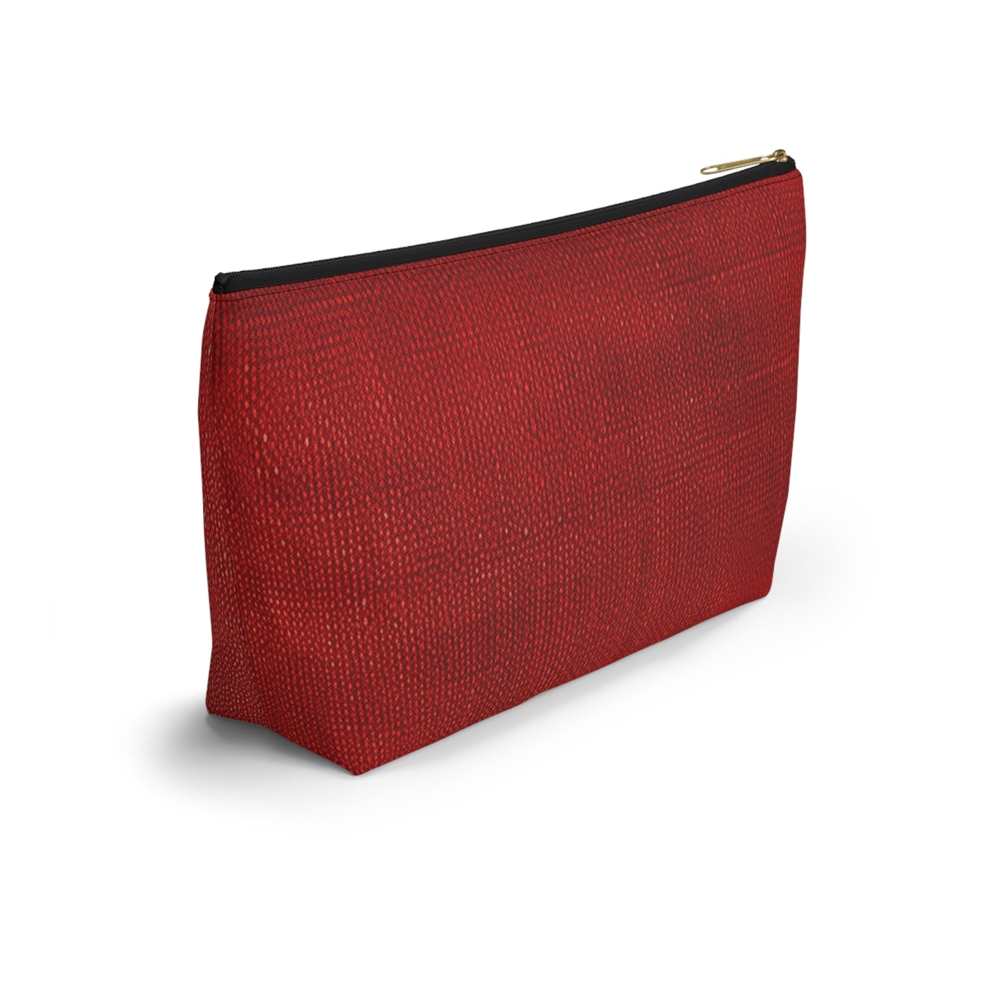 Juicy Red Berry Blast: Denim Fabric Inspired Design - Accessory Pouch w T-bottom