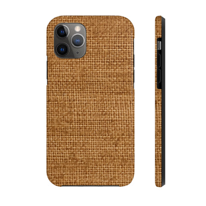 Light Chocolate: Denim-Inspired Elegant Fabric - Tough Phone Cases