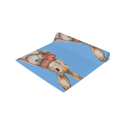 Easter Bunny Heartfelt Rabbit Gift - Table Runner (Cotton, Poly)