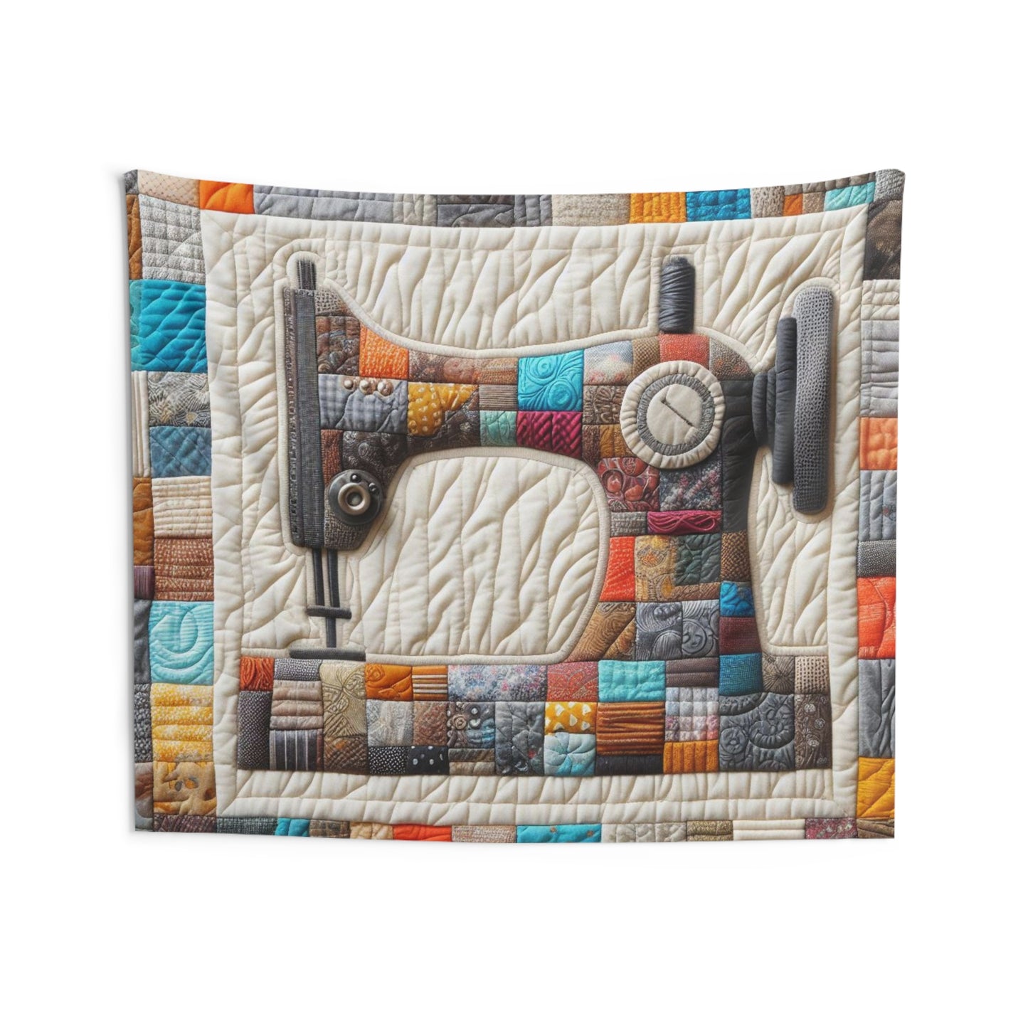 Sewing Machine Quilt Art - Indoor Wall Tapestries