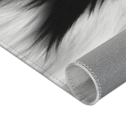 Cowhide on Hair Leather - Black and White - Designer Style - Area Rugs