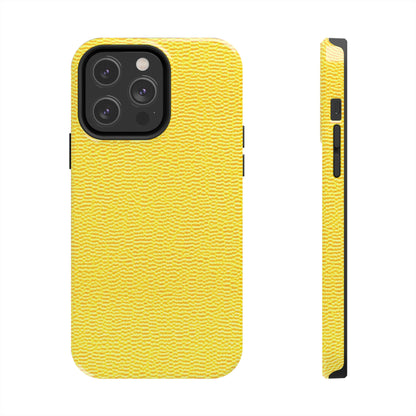 Sunshine Yellow Lemon: Denim-Inspired, Cheerful Fabric - Tough Phone Cases