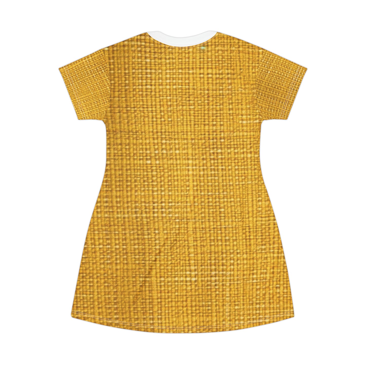 Radiant Sunny Yellow: tela de verano inspirada en la mezclilla - Vestido tipo camiseta (AOP) 