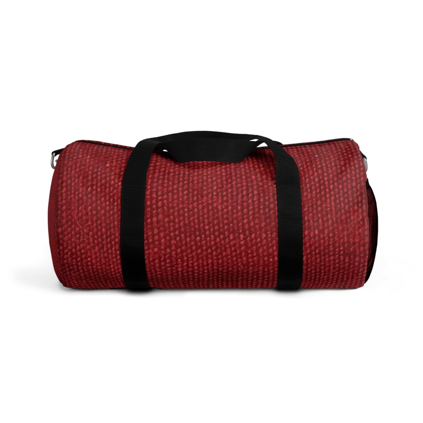 Bold Ruby Red: Denim-Inspired, Passionate Fabric Style - Duffel Bag