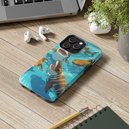 Tiger Shark: Ocean Marine Wildlife - Underwater - Tough Phone Cases