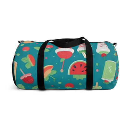 Quirky Summer Food Watermelon Ice Cream Cocktail Pattern Duffel Bag