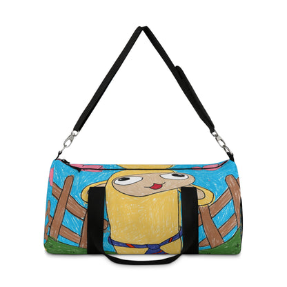 Llama Lovers: Heart and Animal Design Graphic Duffel Bag