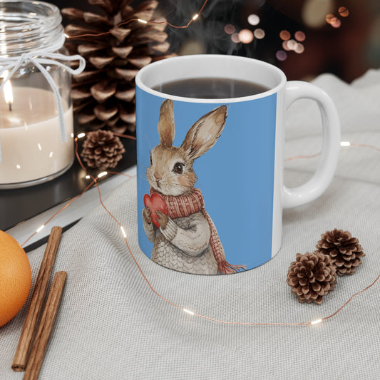 Easter Bunny Heartfelt Rabbit Gift - Ceramic Mug 11oz