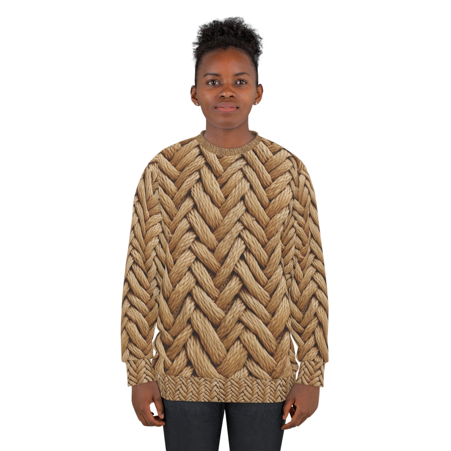 Jute Herringbone Chunky - Unisex Sweatshirt (AOP)