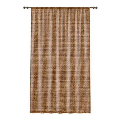 Brown Light Chocolate: Denim-Inspired Elegant Fabric - Window Curtain