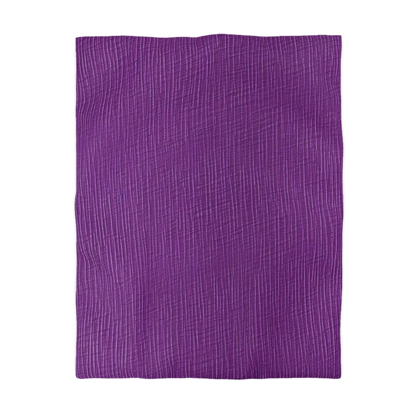 Violet/Plum/Purple: Denim-Inspired Luxurious Fabric - Microfiber Duvet Cover