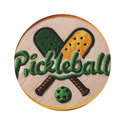 Pickleball Chenille Patch - Round Rug