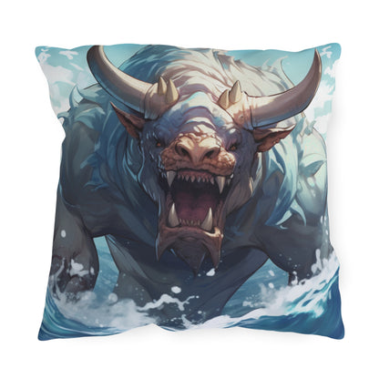 Bull Shark Fusion: Water Fantasy - Hybrid Ocean Marine Animal - Outdoor Pillows